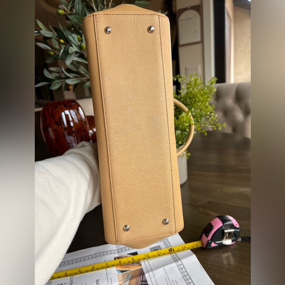 Burberry Leather Tan Satchel Bag - Picture 14 of 15